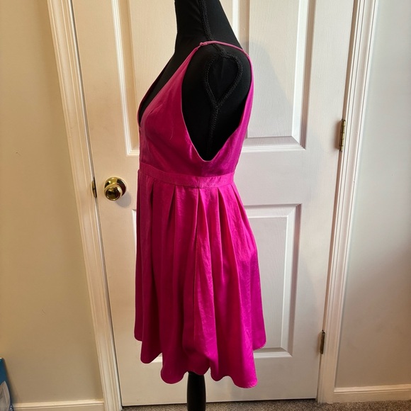 Free People Gabby’s Party All Night Fit & Flare Dress Hot Pink Size 4 NWT - Picture 5 of 10